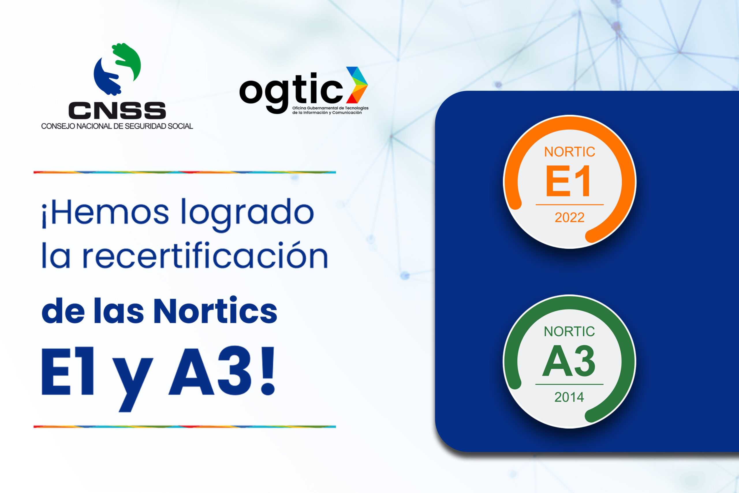 Certificación Nortic E1 y A3