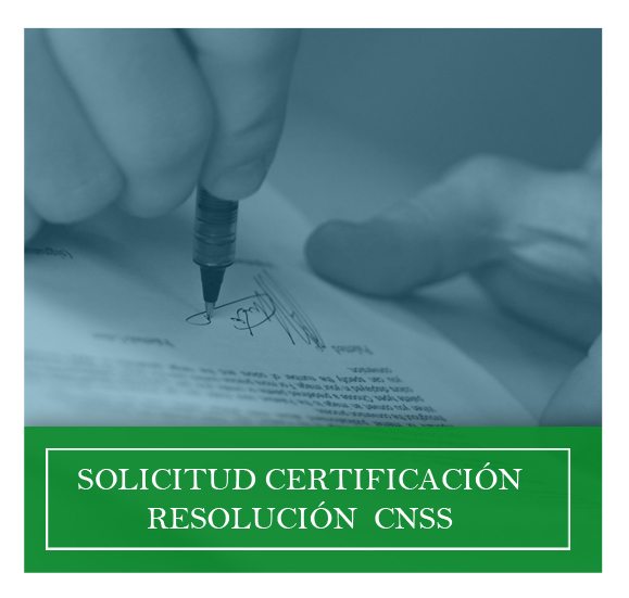 Servicio de certificación de Resoluciones del CNSS